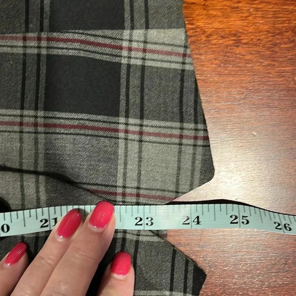 Courtenay Womens Jacket S/M Gray Black Plaid Notched Collar Button Up Short EUC - Picture 12 of 13
